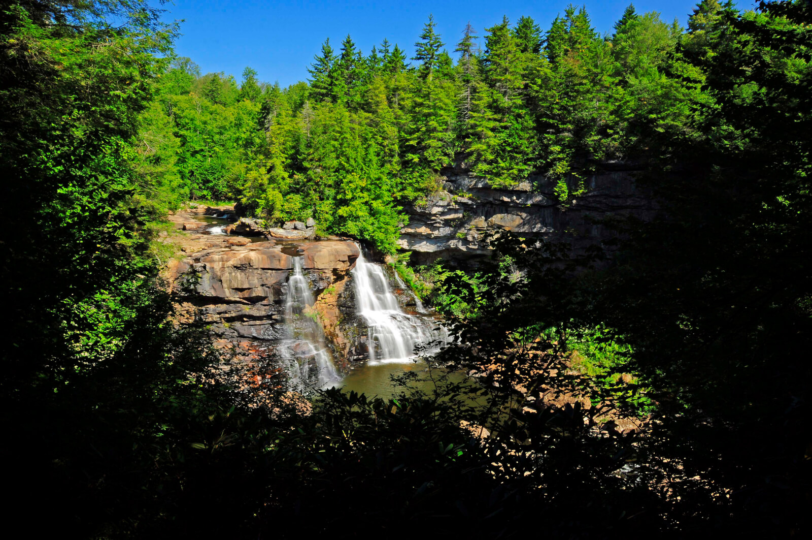 Blackwater Falls in West Virginia's Blackwater Falls State Park