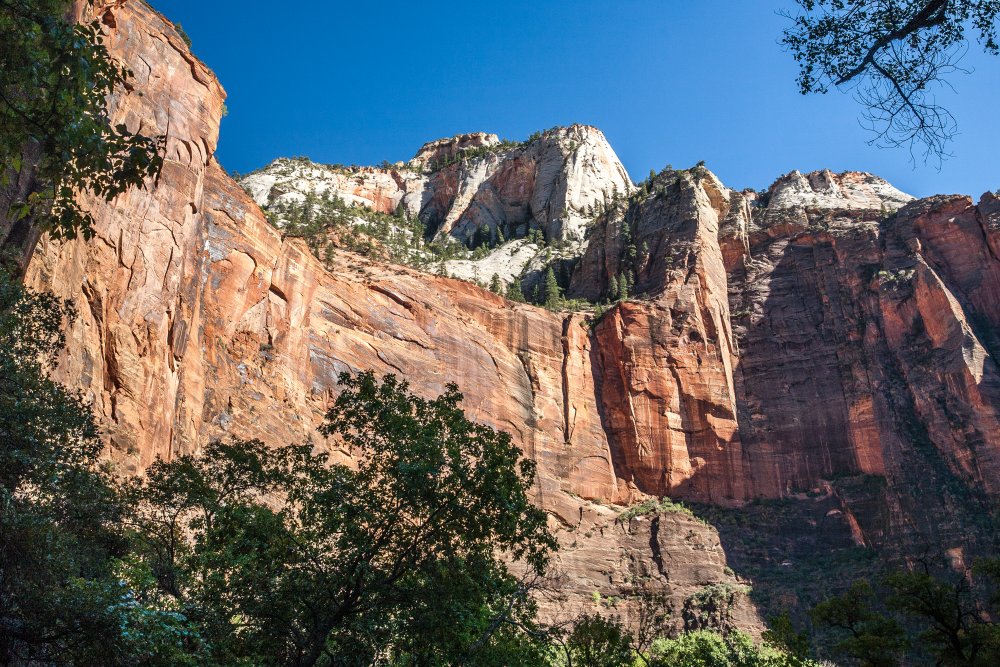 Zion National Park rock walls in Utah