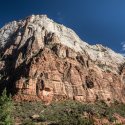 Rock wall cliffs of Zion National Park, Utah