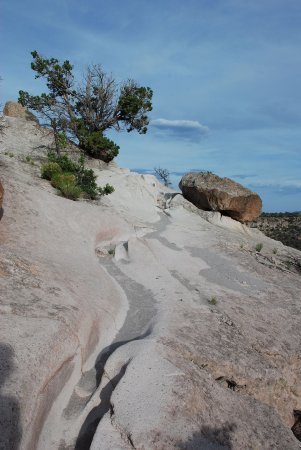 Photo of Tsankawi trail at Bandelier National Monument.