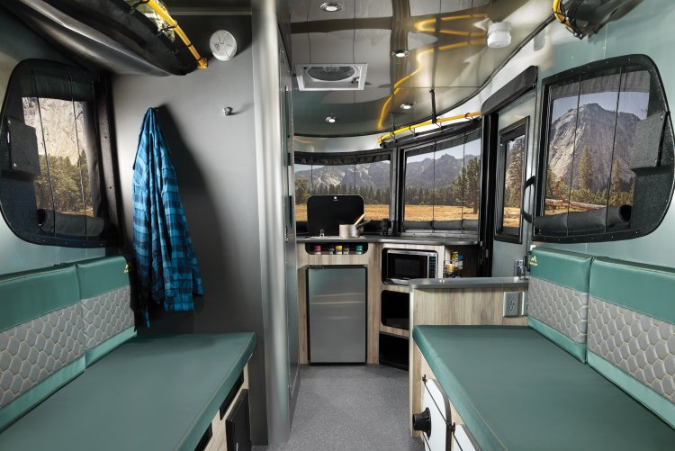 Interior shot of airstream RV