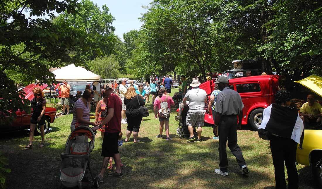 Car show at the annual Sumter Iris Festival in South Carolina